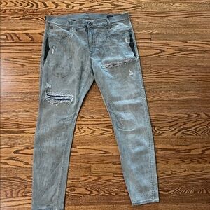 G-Star Raw Distressed Gray Jeans